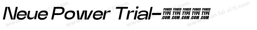 Neue Power Trial字体转换